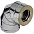 Сэндвич-колено 90°ФЕРРУМ d150х250 (430/0,8мм+оцинк.)