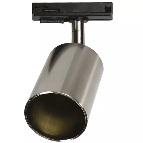 Светильник Jazzway трековый PTR 26 GU10 SN(матовый никель)алюминий IP20(Однофазный)цилиндр с адаптер