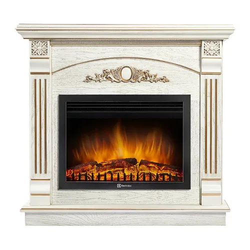 Портал Electrolux Barocco (под очаг EFP/P-2520LS, 2520RLS) белый дуб с золотой патиной
