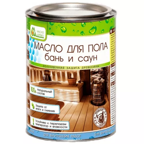 Масло льняное для пола бань и саун 0,9л