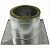 Узел потолочно проходной ФЕРРУМ d200 (430/0,5мм + термо) max t=450°C