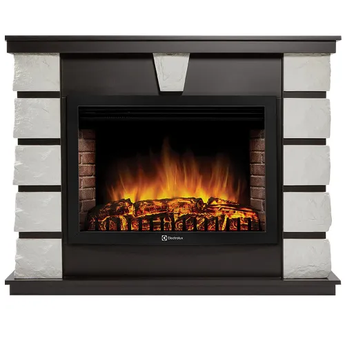 Портал Electrolux Excalibur (под очаг EFP/P-3020LS, 3320RLS) песчаник белый, шпон венге