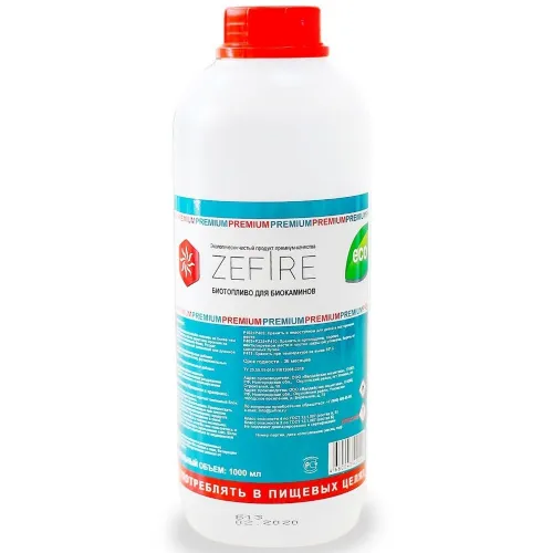 Биотопливо ZeFire Premium для биокаминов 1л.